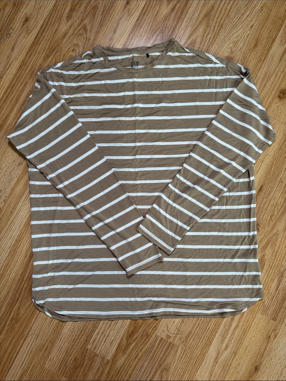 GAP Long-Sleeve Striped Tee - Size M